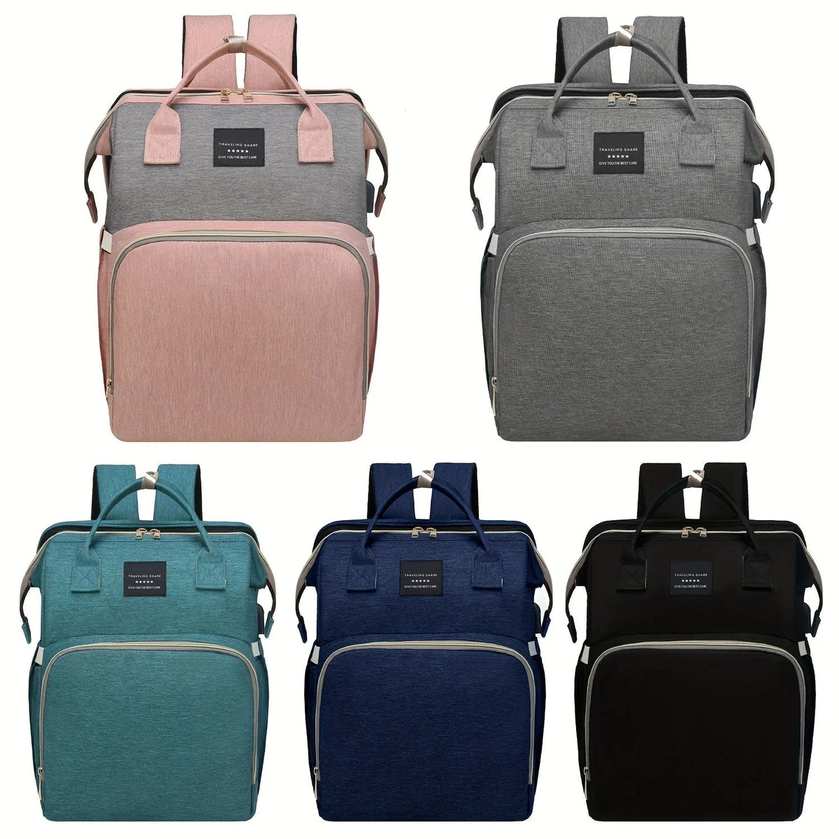 Always Prepared – Multifunctional Diaper Bag with Bed