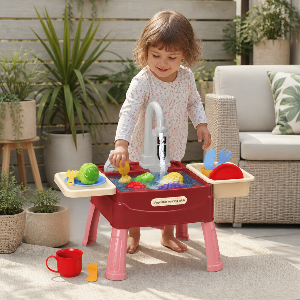 Play Kitchen with Magical Water Tap