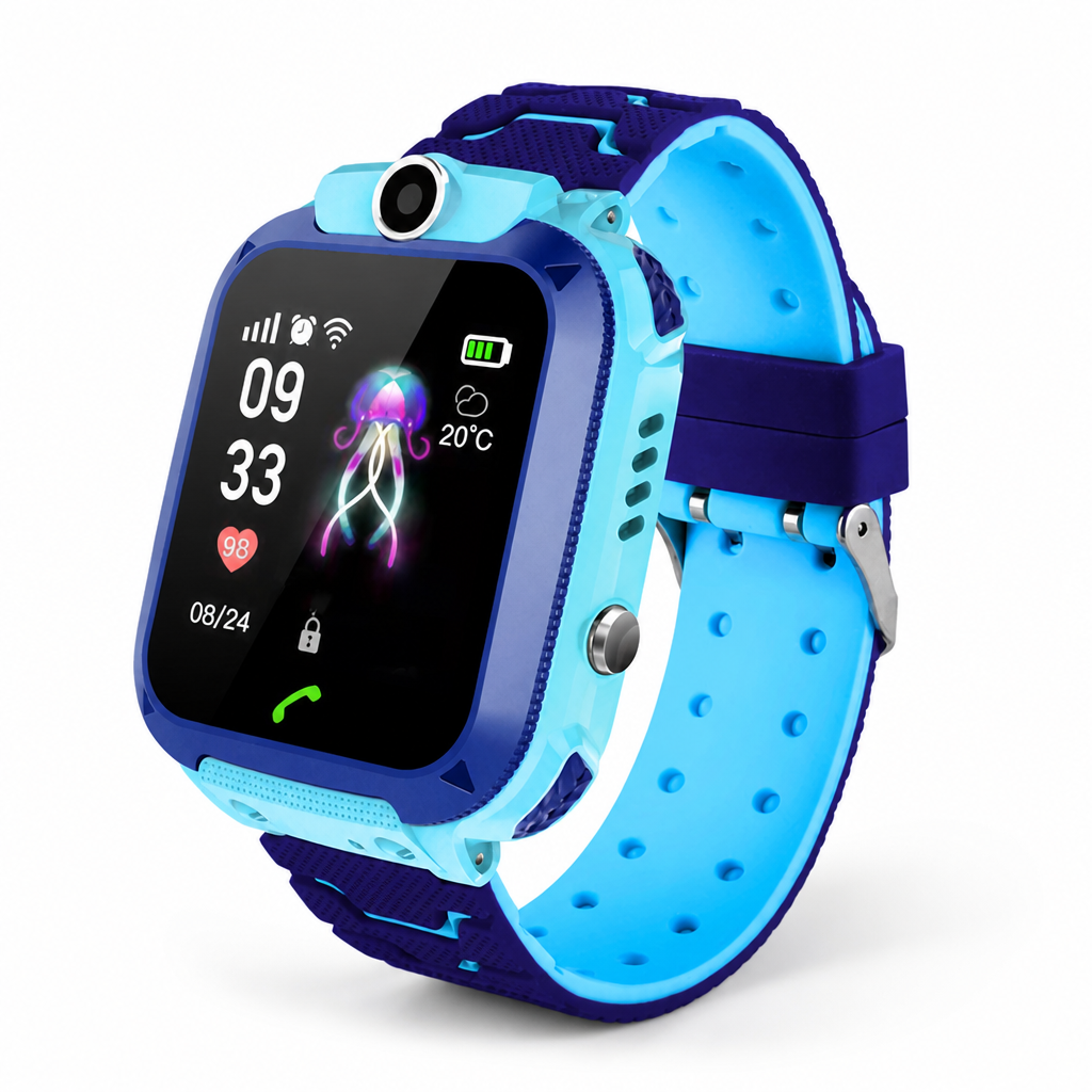Real-Time GPS & SOS Kids Smartwatch with Camera