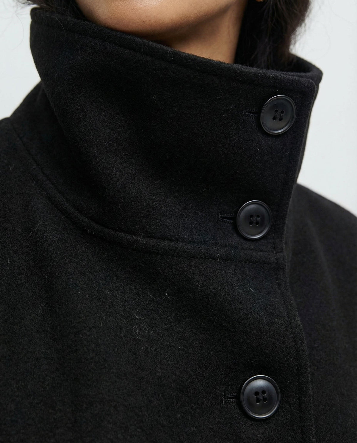 Elegant Women's Wrap Jacket with Stand Collar for Stylish Winter Looks