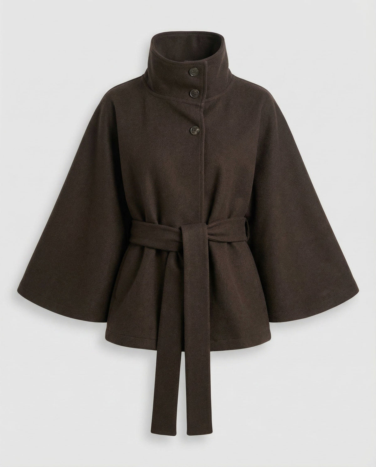 Elegant Women's Wrap Jacket with Stand Collar for Stylish Winter Looks