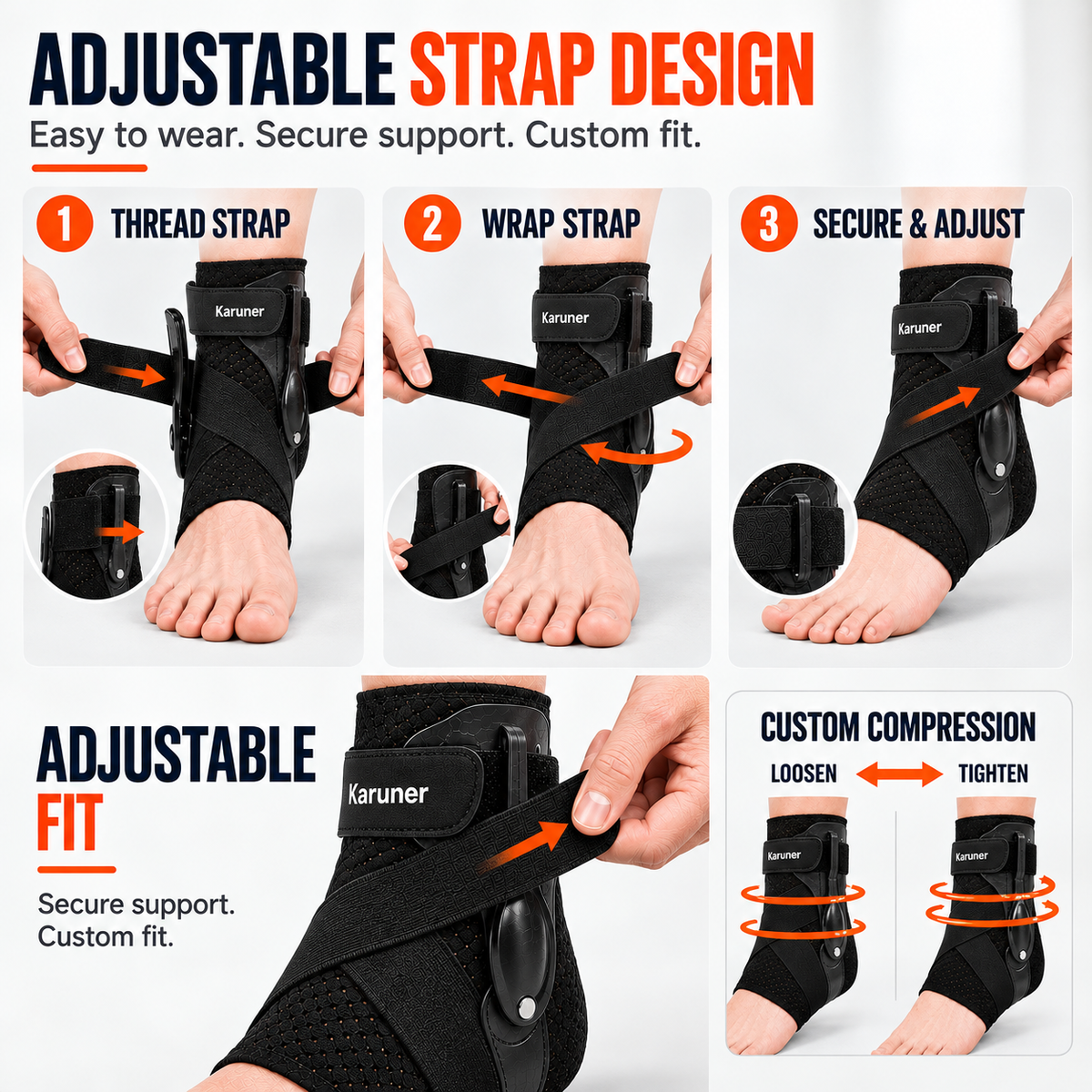 Extended Wear Low Profile Ankle Stabiliser