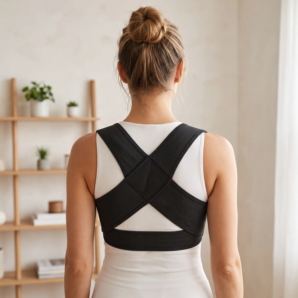 Flexible Everyday Movement Cross-Back Posture Brace