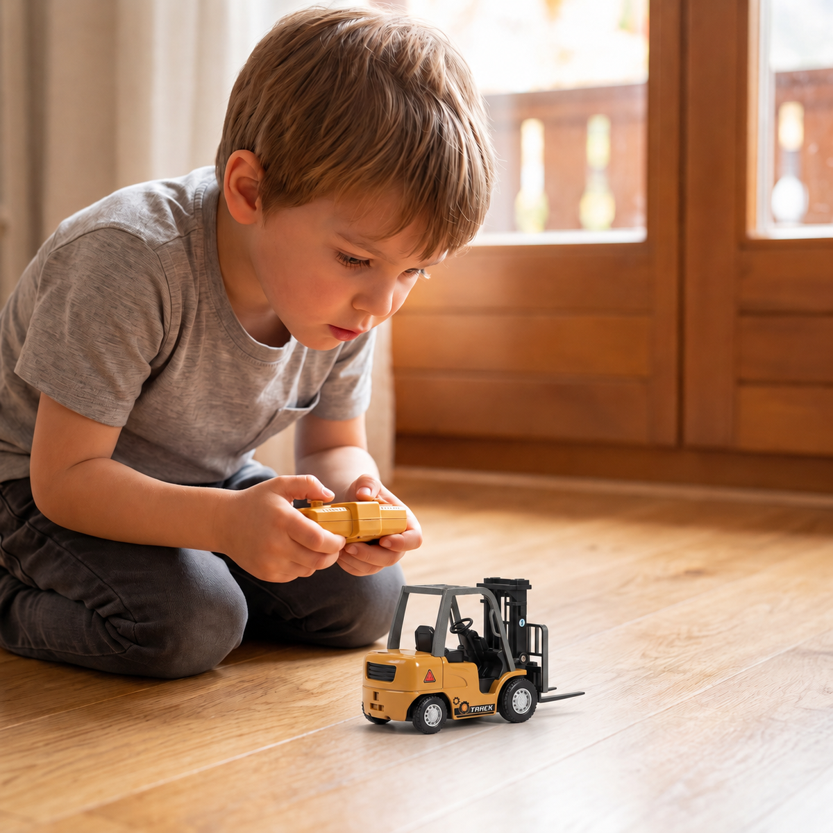 1:64 Scale RC Construction Vehicles – Forklift, Excavator, Dump Truck & Bulldozer