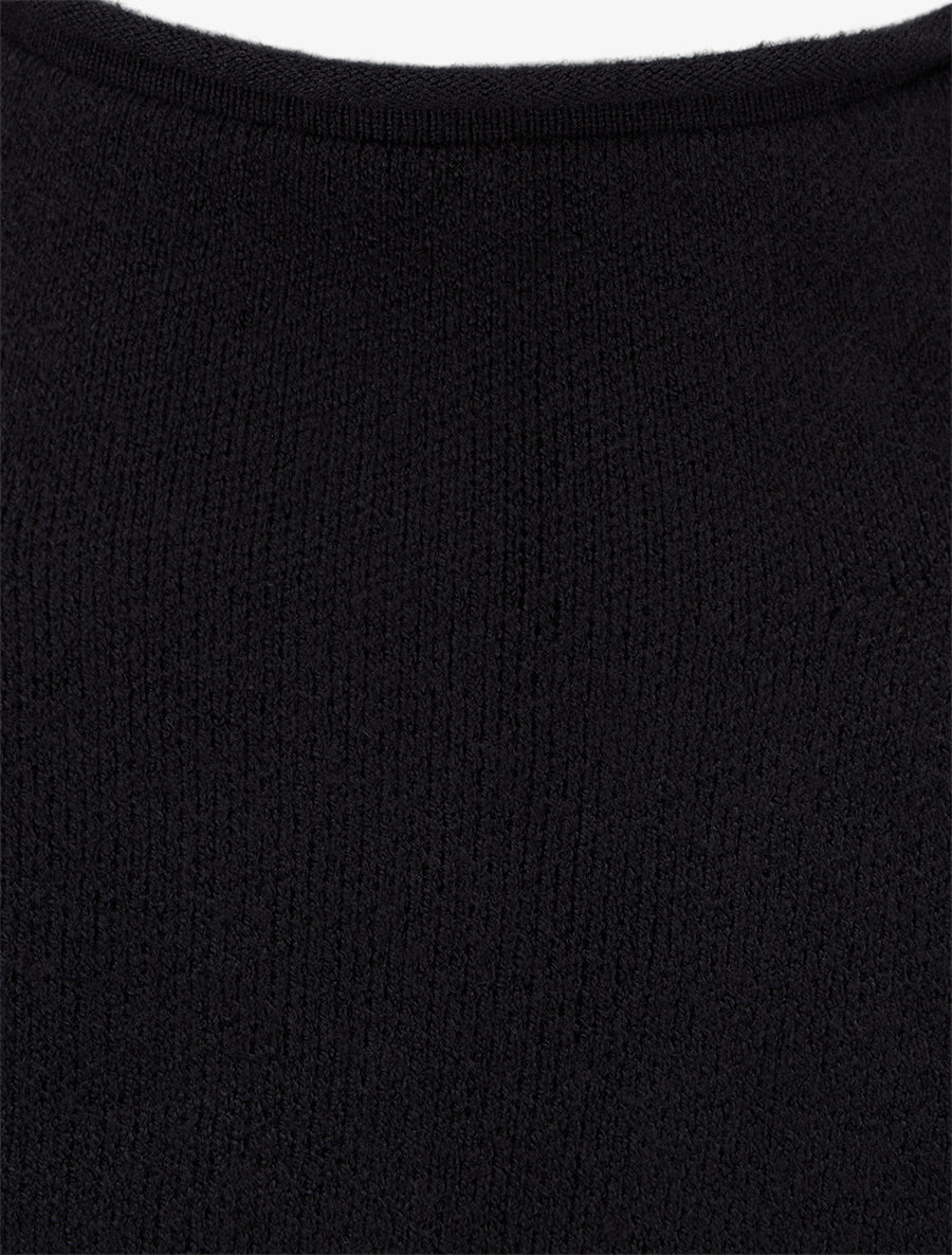 Belted High Neck Sweater Dress
