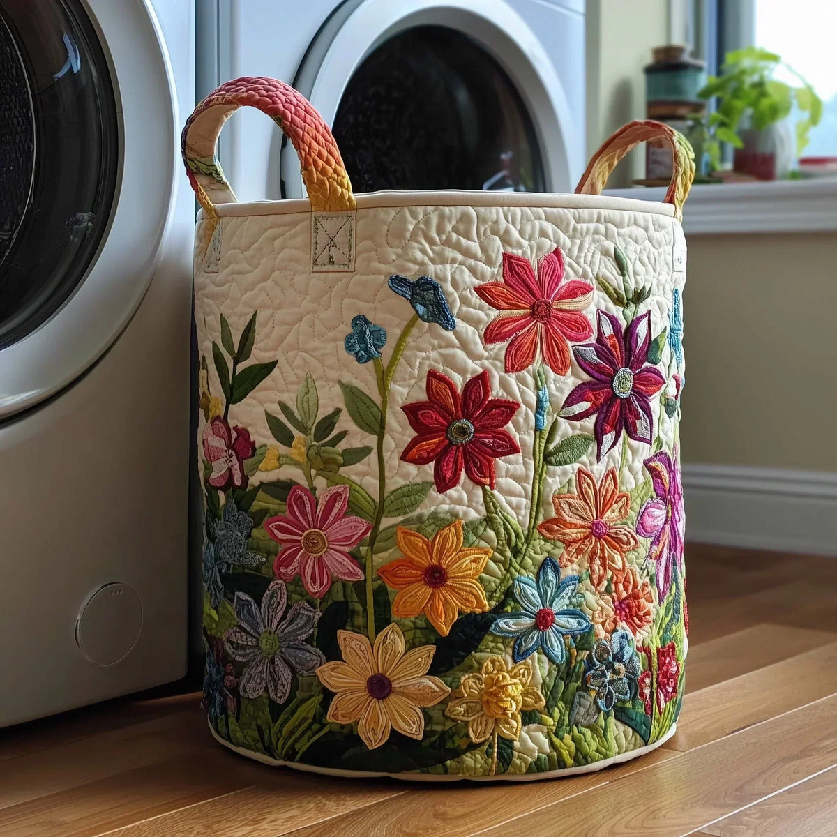 Hand-Quilted Basket
