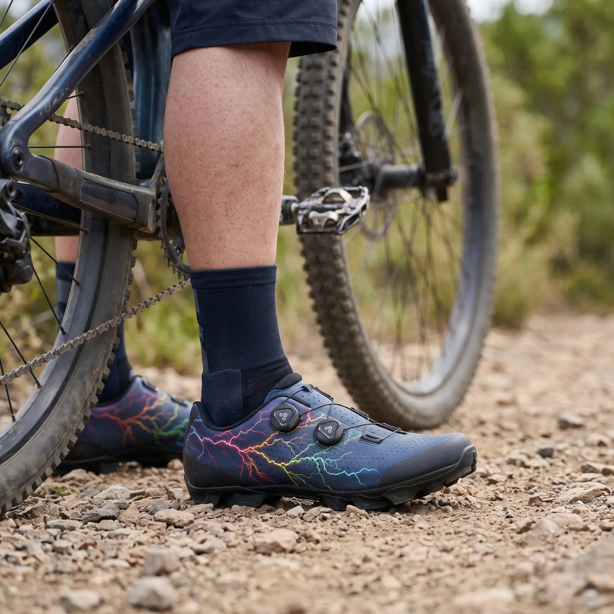 Gravixo | Gravel Riding SPD Cycling Shoe, Dual Dial Fit