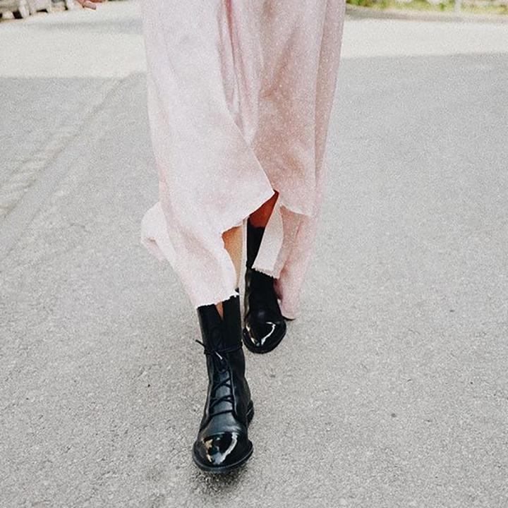 Elegant Lace-Up Ankle Boots