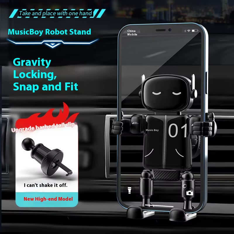 Cute Robot Gravity Car Phone Holder