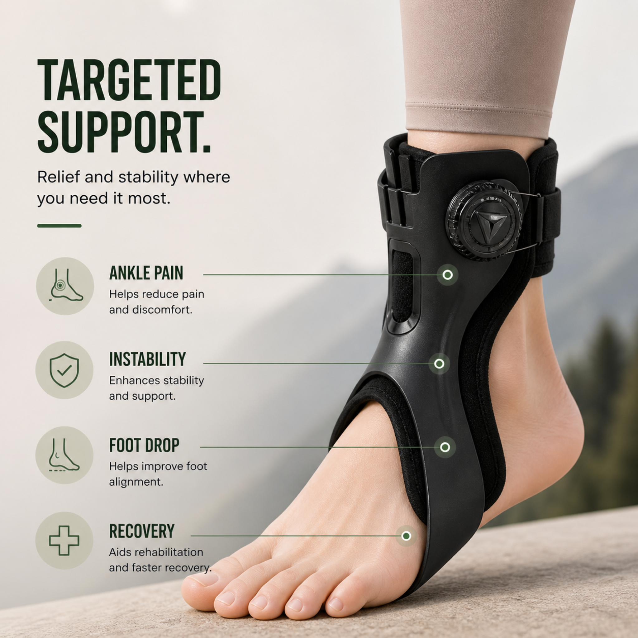 Nordspur | OrthoLift Adjustable Ankle Stabilizing Brace