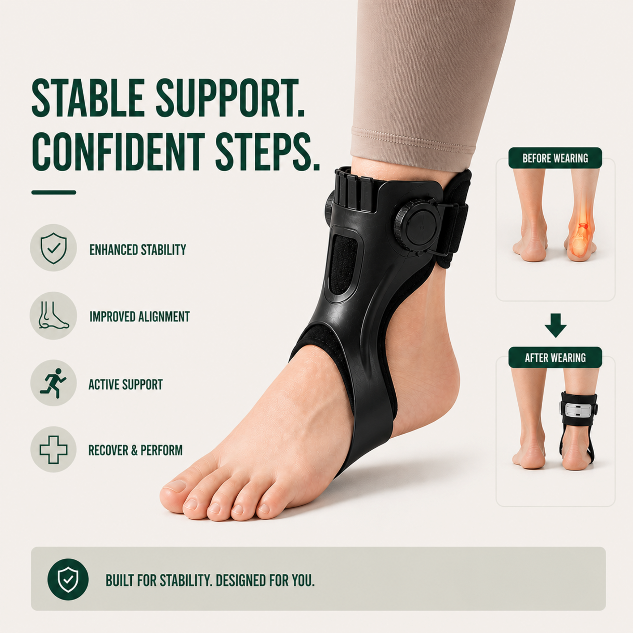 Nordspur | OrthoLift Adjustable Ankle Stabilizing Brace