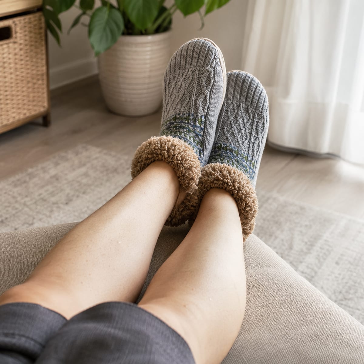 Winter Socks with Fleece Lining