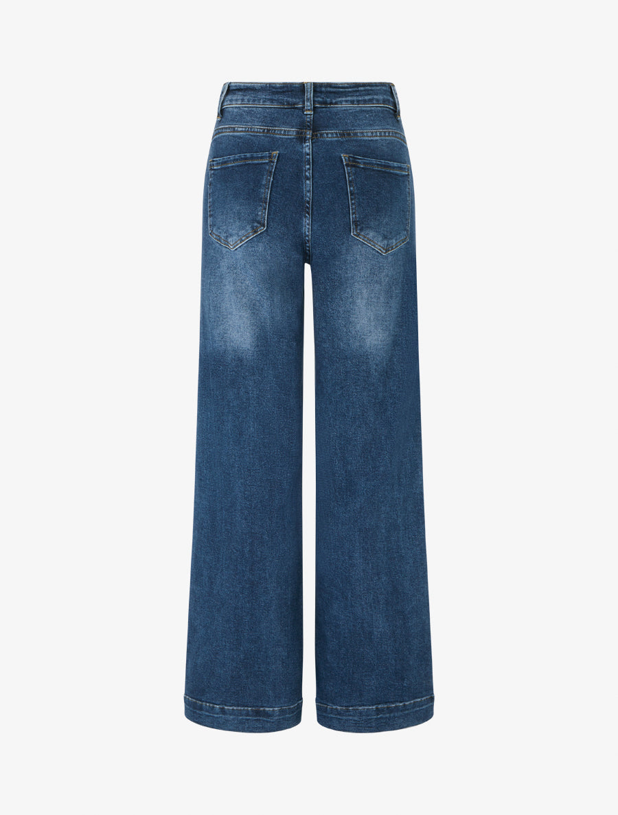 5-Pocket Washed Jeans