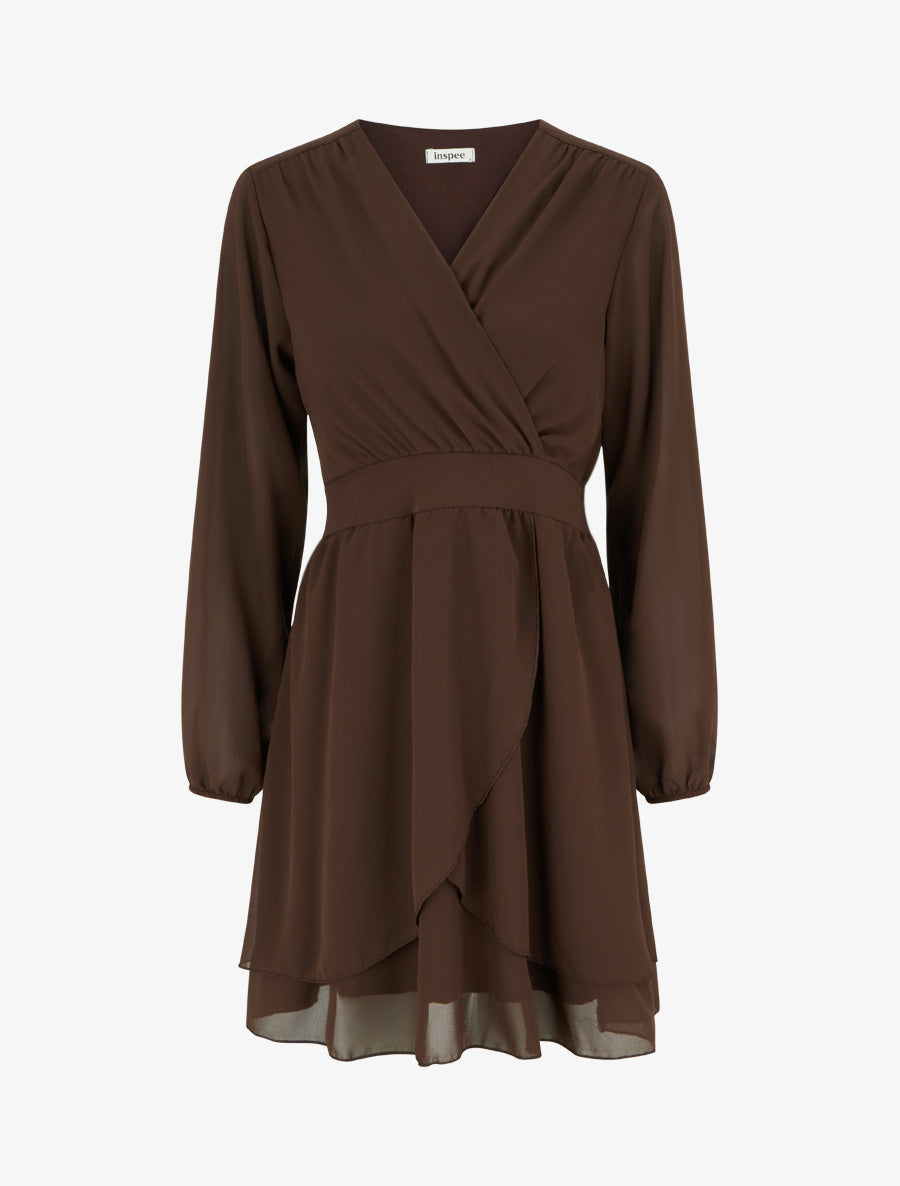 Wrap Dress with Flared Fit