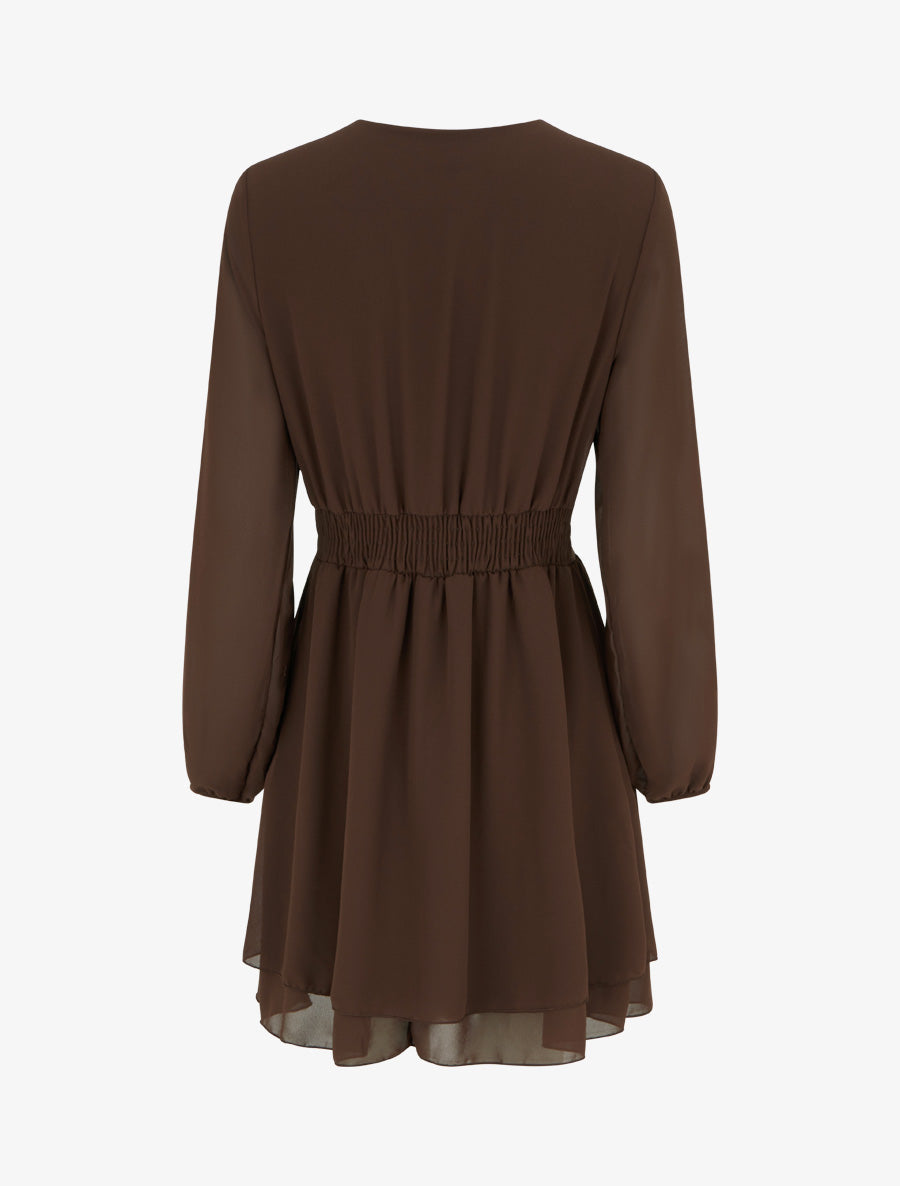 Wrap Dress with Flared Fit
