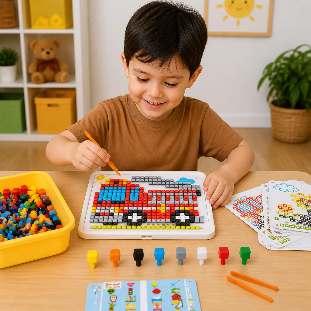 Montessori Mosaic Pegboard for Learning