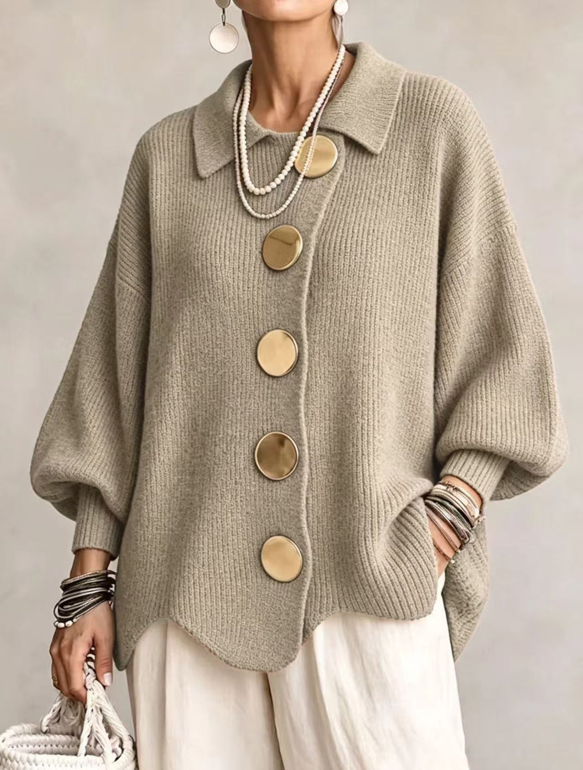 Heavyweight Oversized Cardigan