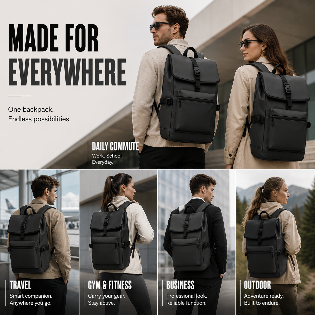 Nordspur | Large Capacity Commuter Backpack