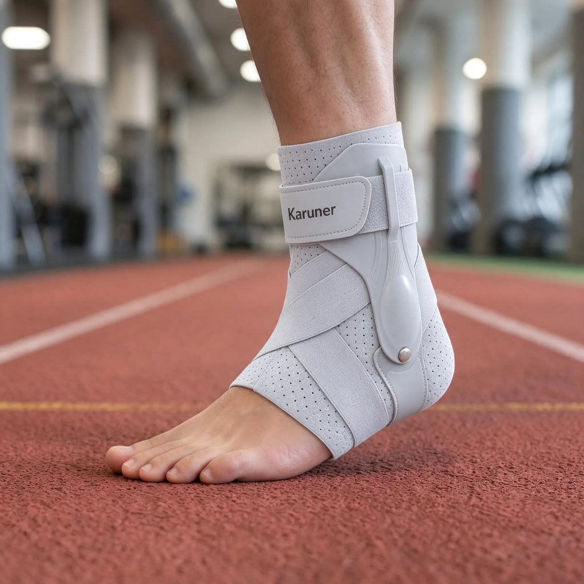 Low-Profile In-Shoe Ankle Stabiliser With Straps