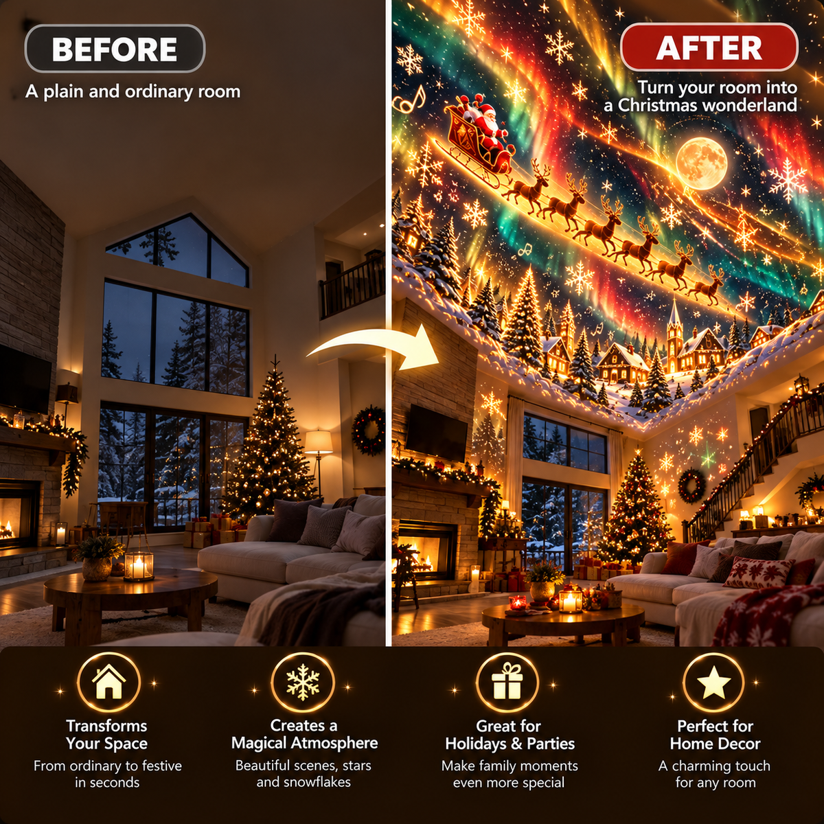 Lumivane | Dreamy Christmas Projector for Calm Winter Evenings at Home