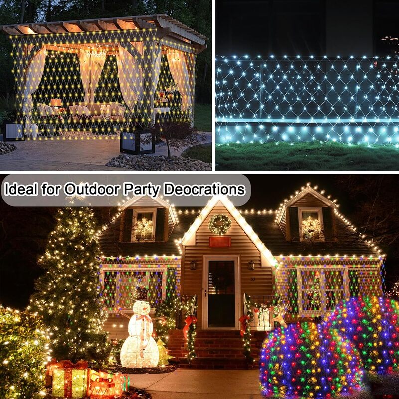Lumivoro | Multicolour RGBIC Outdoor LED Net Lights