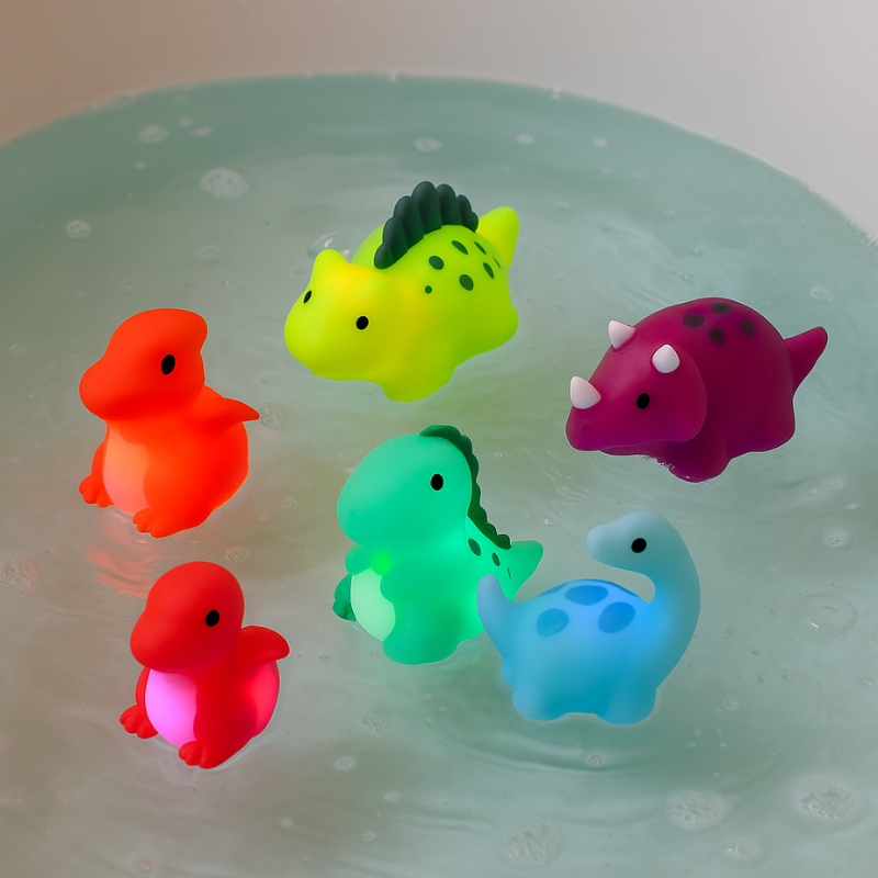 Light-Up Dinosaur Bath Toys
