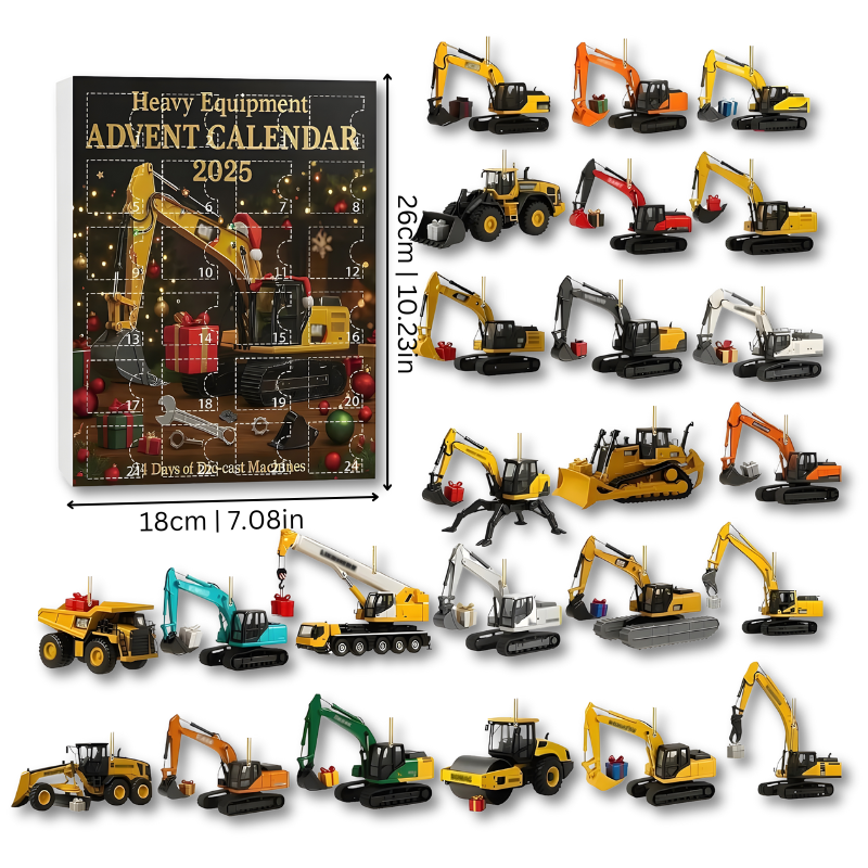 Construction Vehicle Advent Calendar