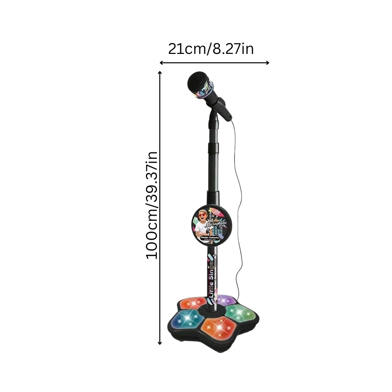 Glowing Footlights Karaoke Microphone