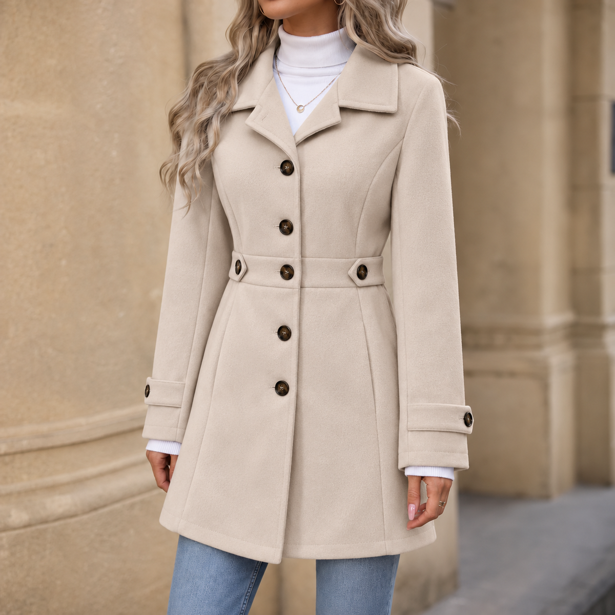 Belted Tailored Blend Trench Coat