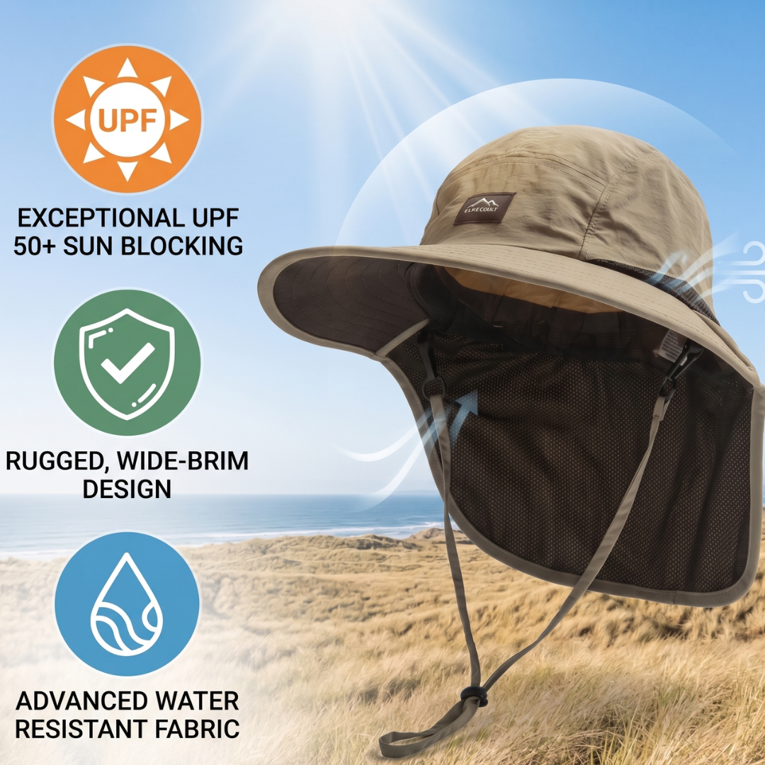 Nordspur | Brimveil Wide-Brim Sun Hat With Neck Flap