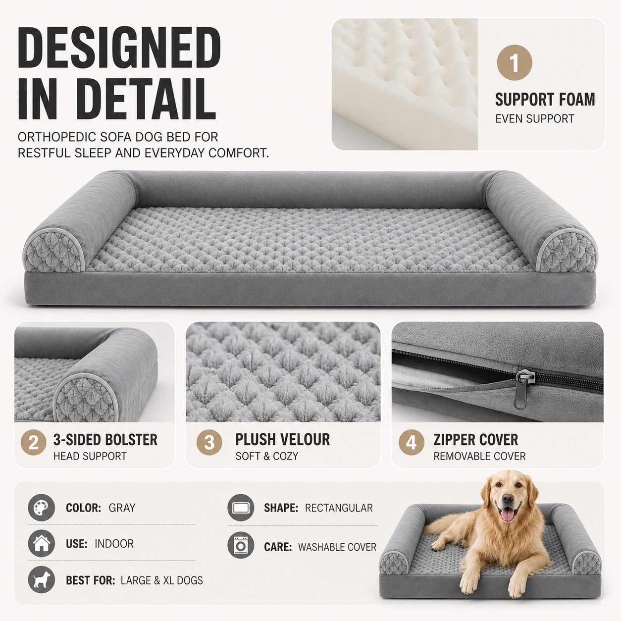 Nordspur | Slumberpaw Extra Large Orthopedic Dog Mattress