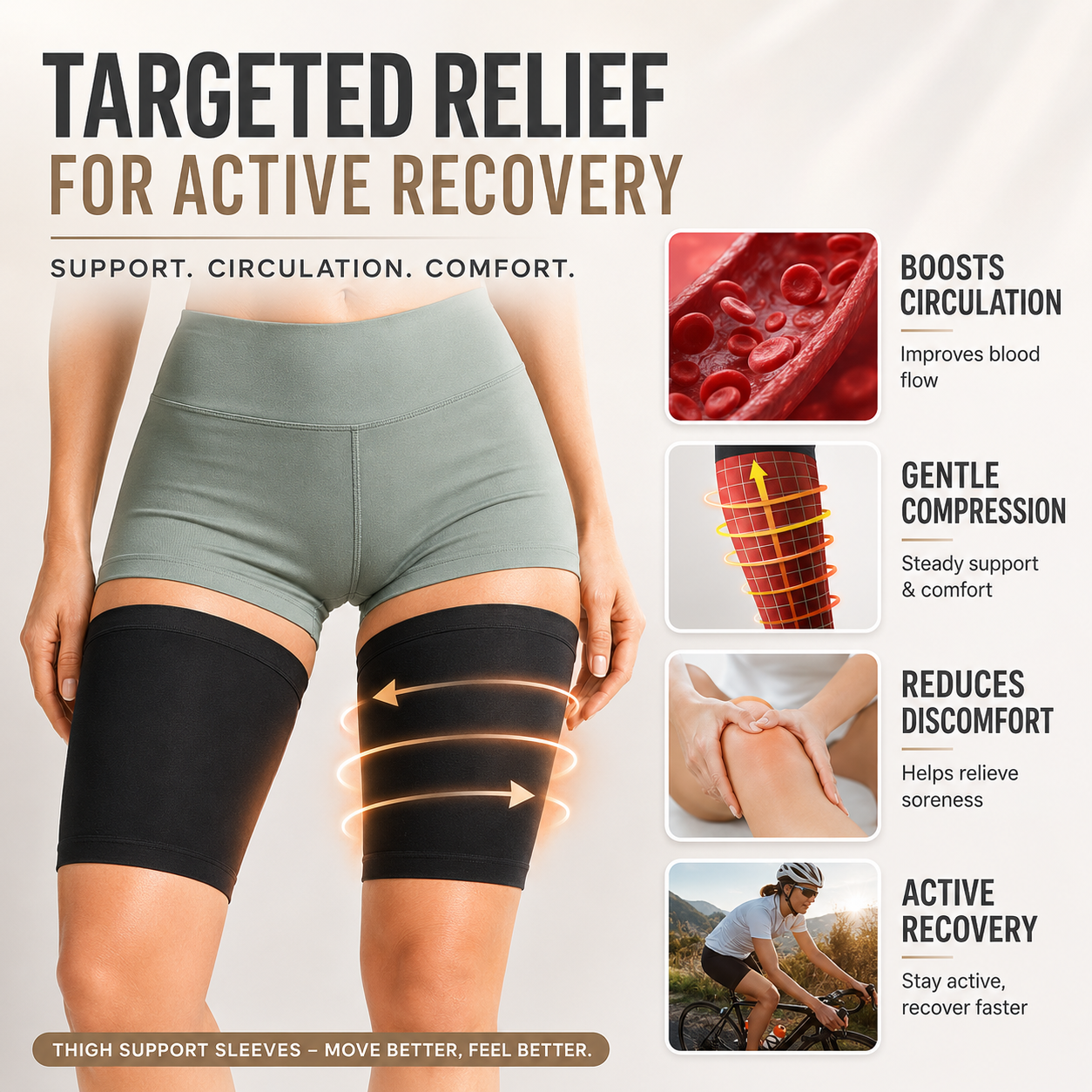Nordspur | Thighraze Ultra Thin Compression Sleeve