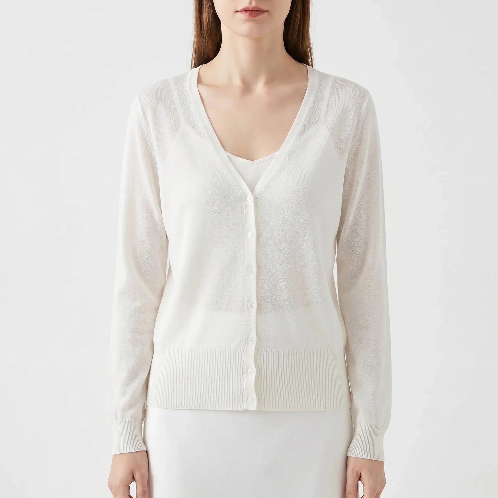 Nordspur | Aeralis Semi-Sheer Cropped Cardigan
