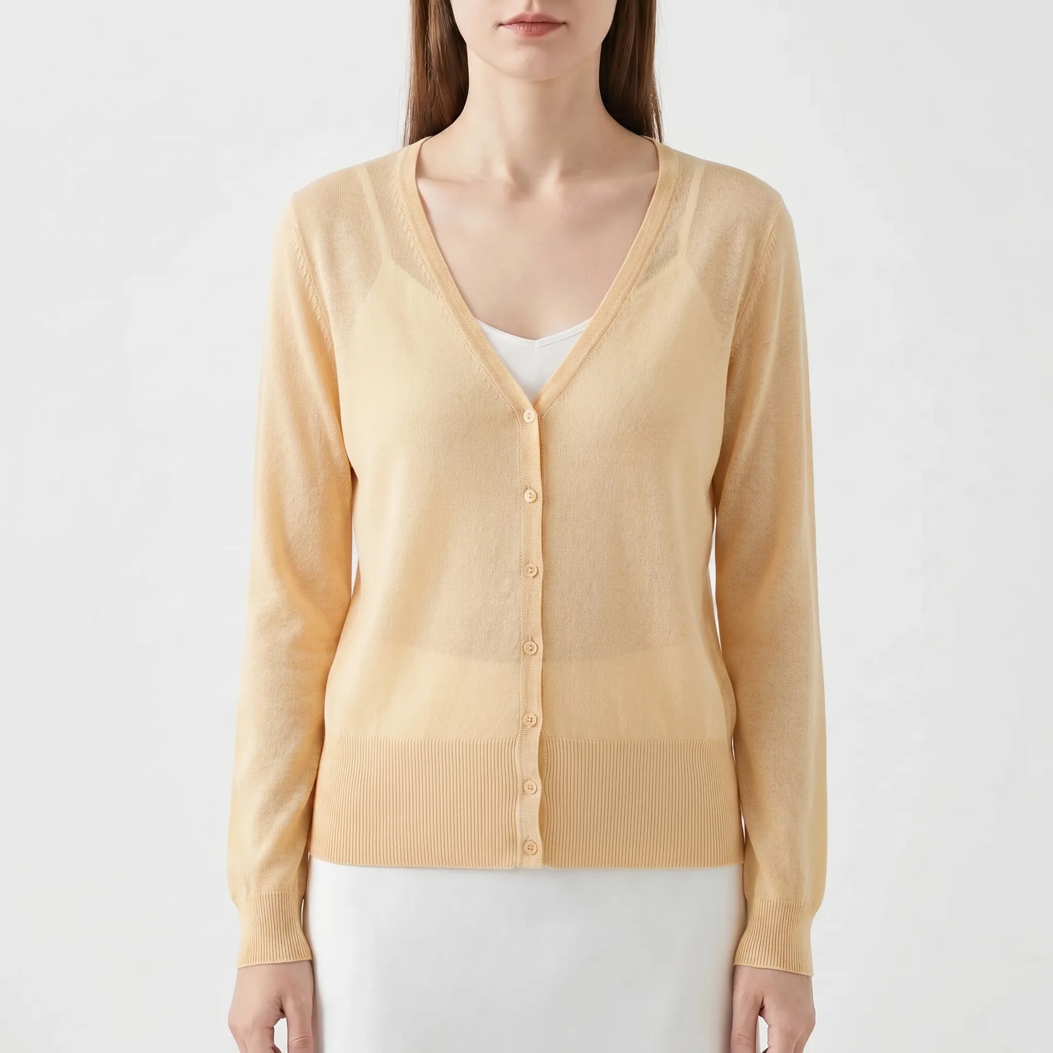 Nordspur | Aeralis Semi-Sheer Cropped Cardigan
