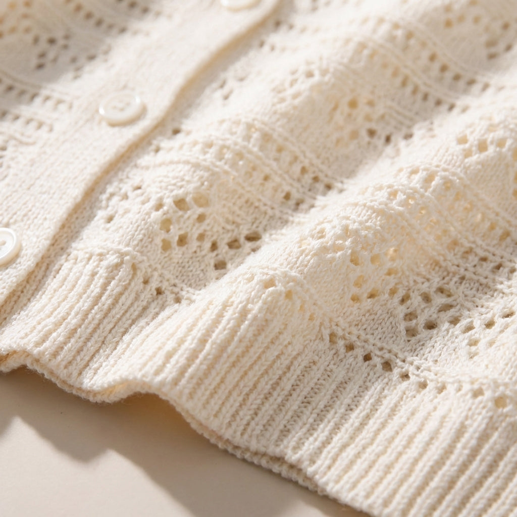 Nordspur | Aeriale Openwork Cropped Cardigan