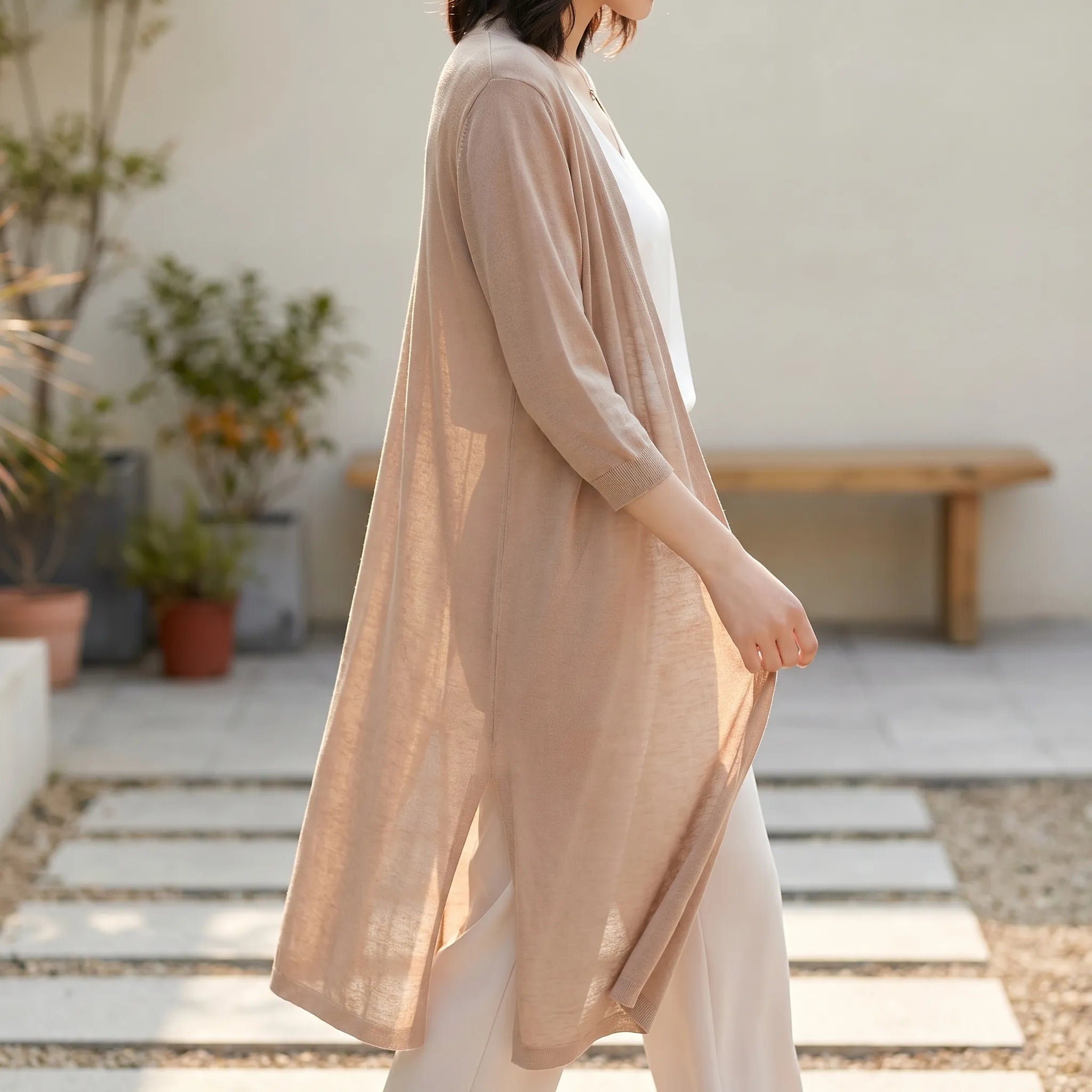 Nordspur | Aerisell Longline Open Front Cardigan