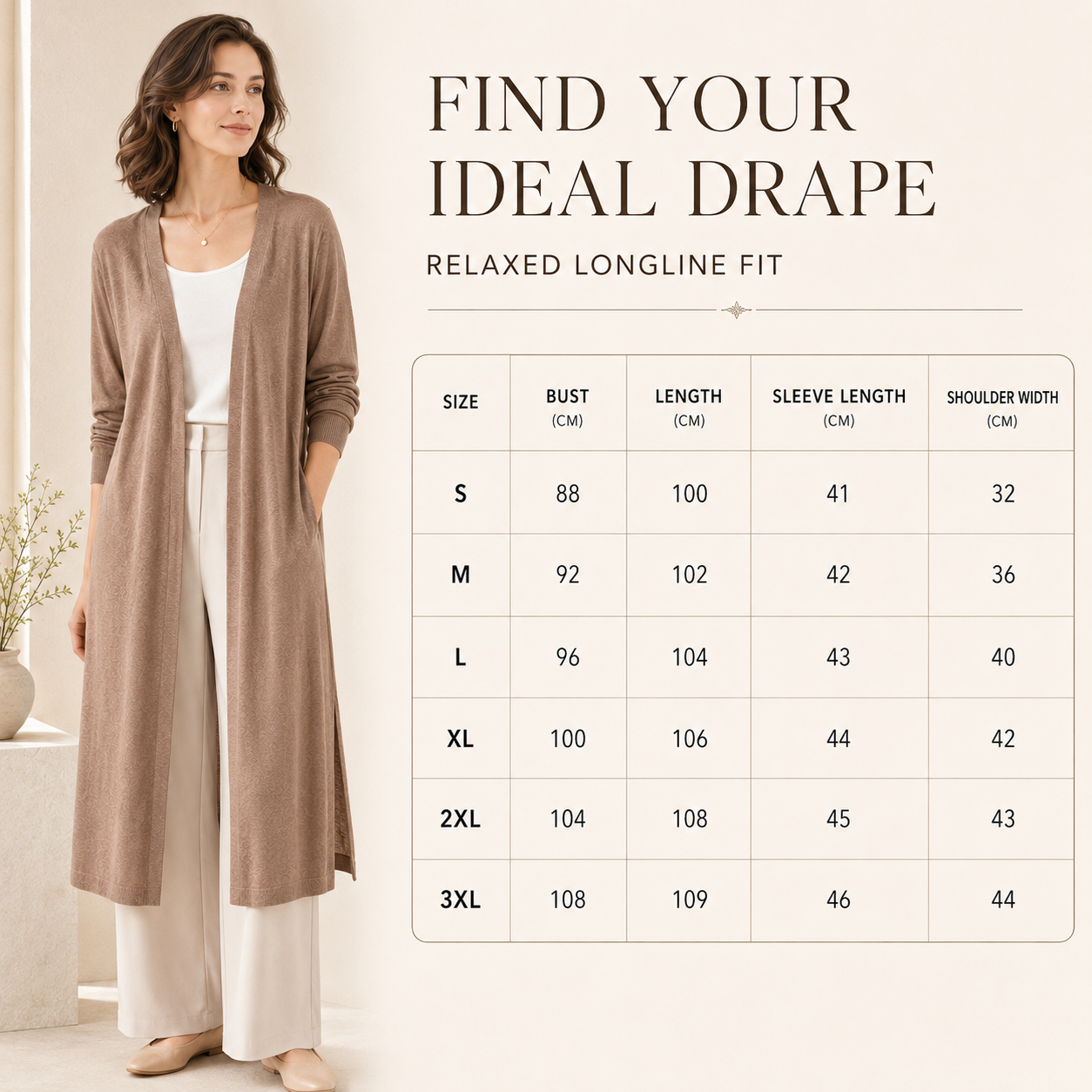Nordspur | Aerisell Longline Open Front Cardigan