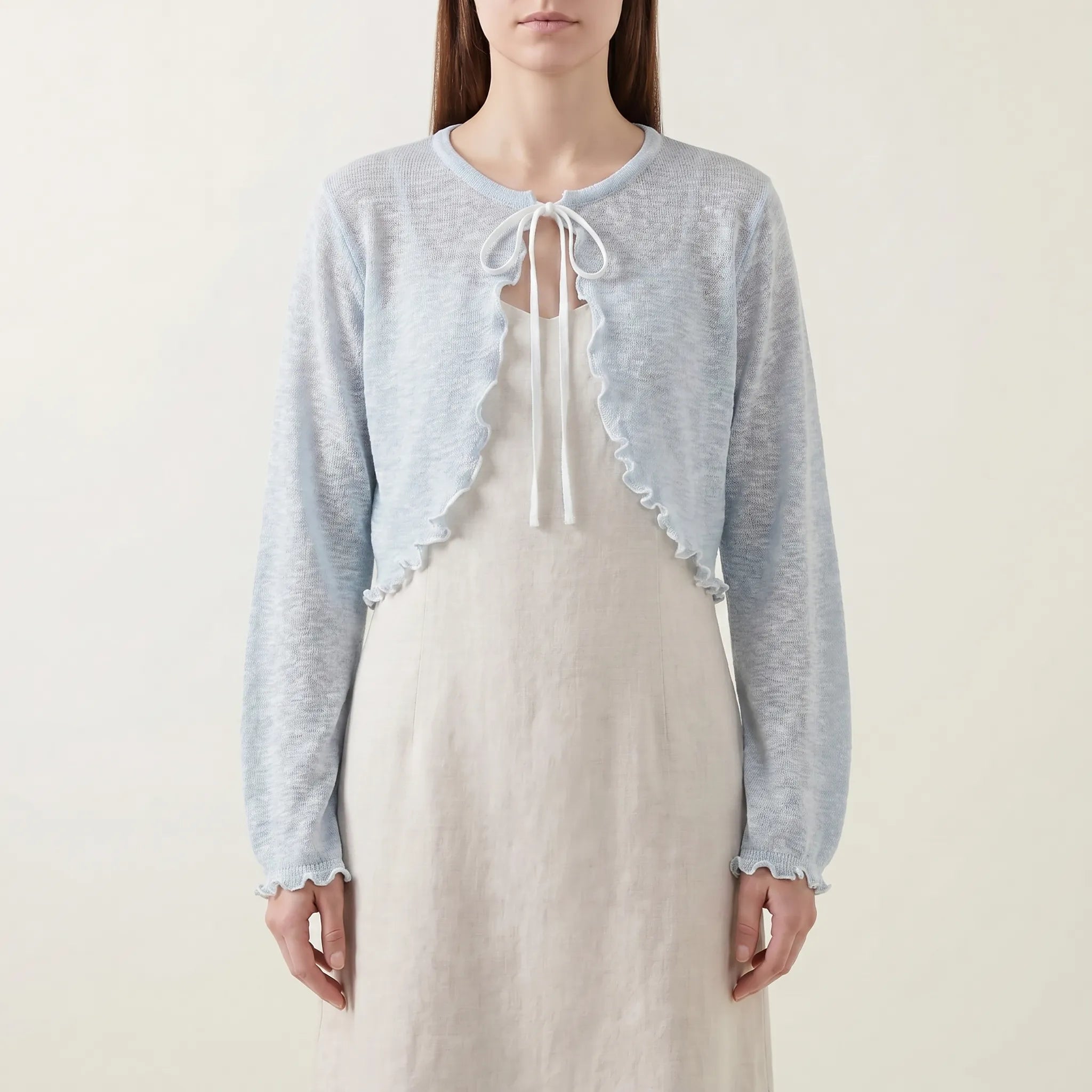 Nordspur | Aeriya Cropped Thin Knit Cardigan