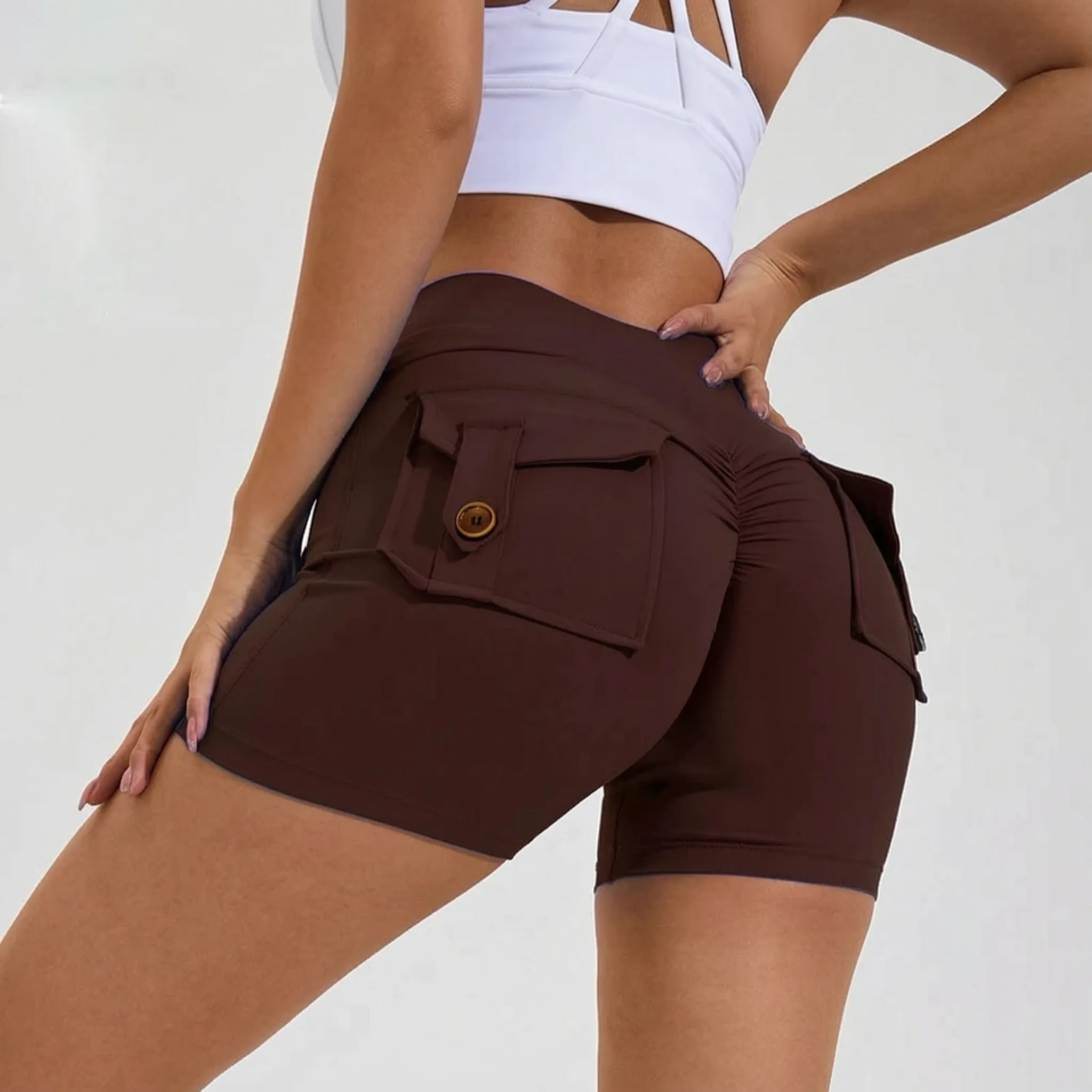 Nordspur | AeroShorts High Waist Pocket Yoga Shorts