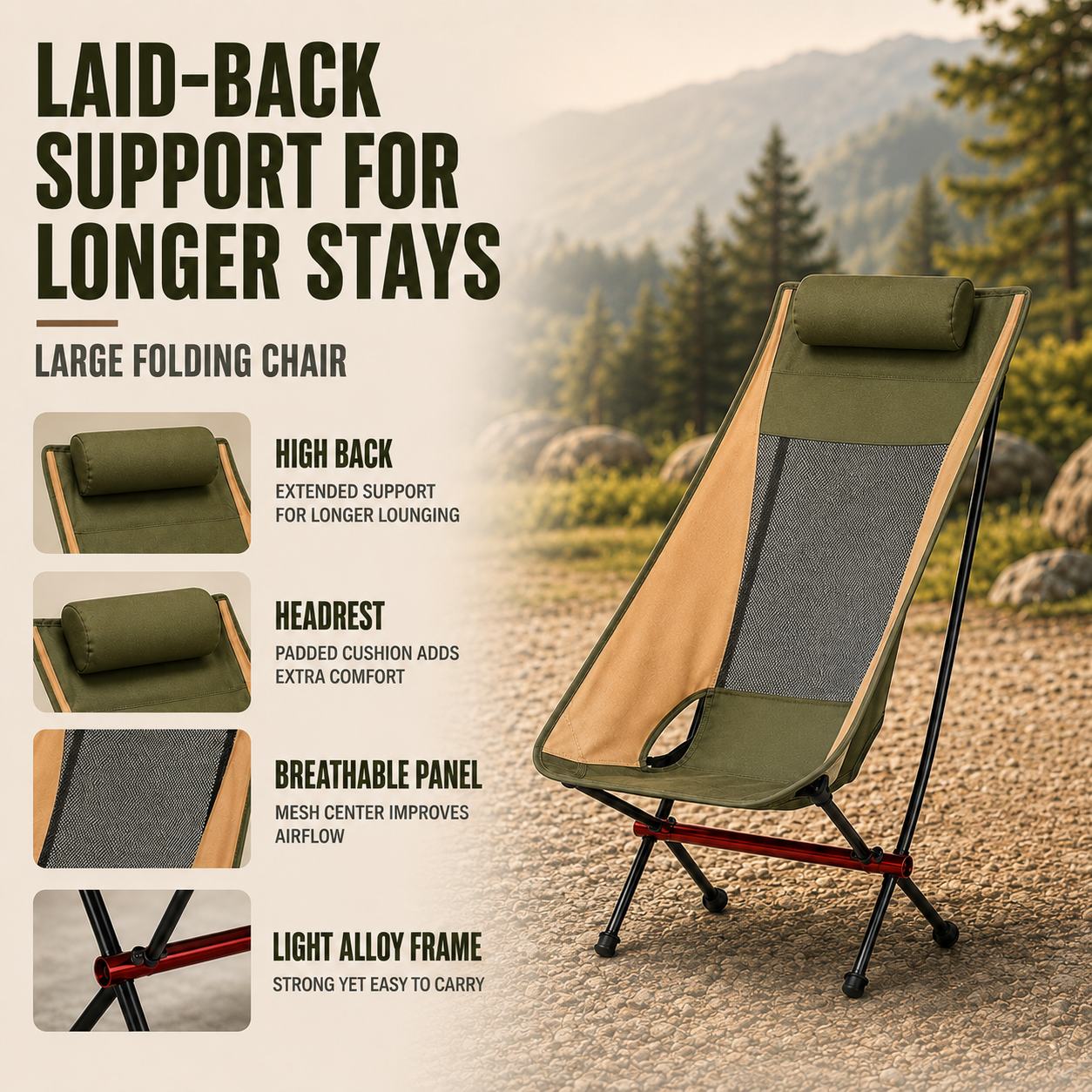 Nordspur | Aeroluna Ultralight Folding Highback Chair