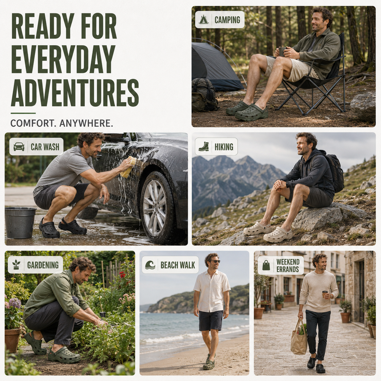 Nordspur | Aerostride Men's Breathable Garden Clogs