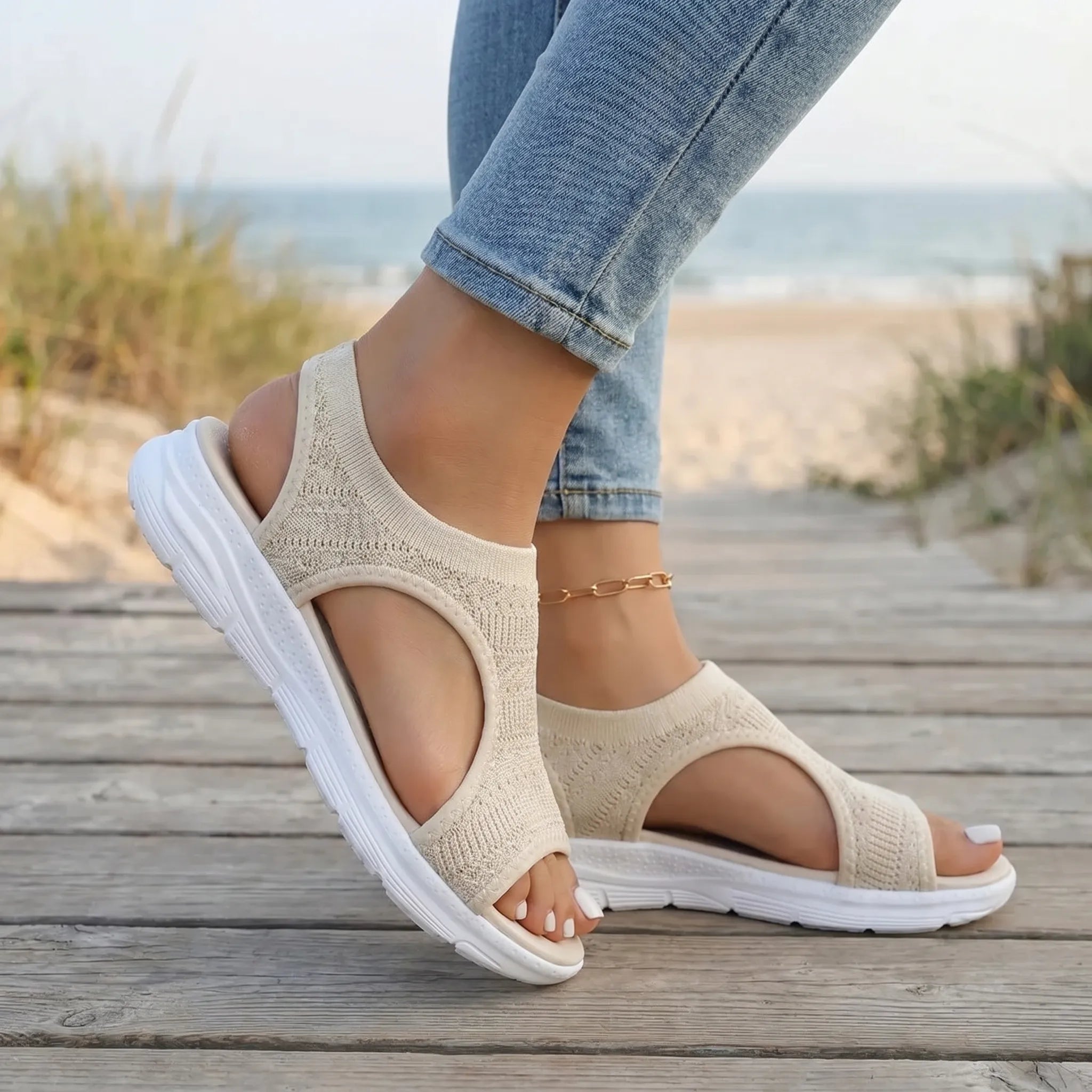 Nordspur | Aerovela Knitted Sports Wedge Sandals