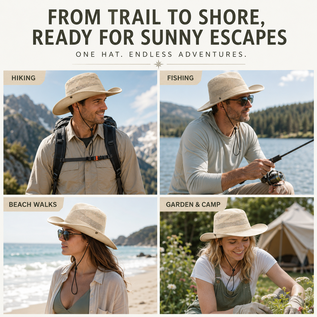 Nordspur | Aerovent Wide Brim Mesh Hat