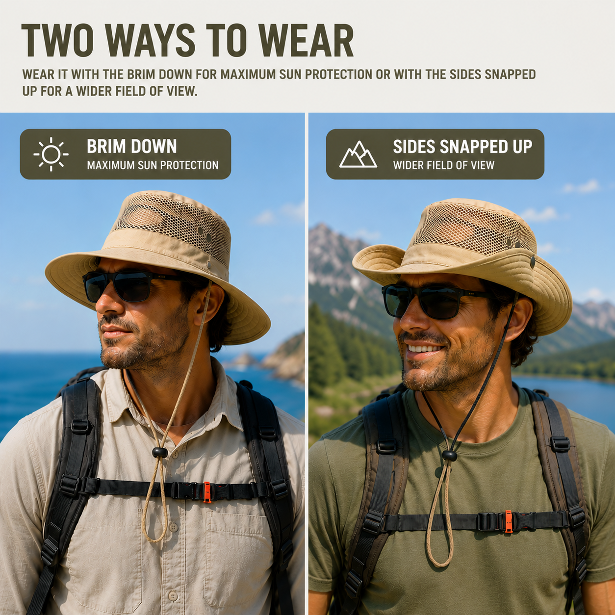 Nordspur | Aerovent Wide Brim Mesh Hat