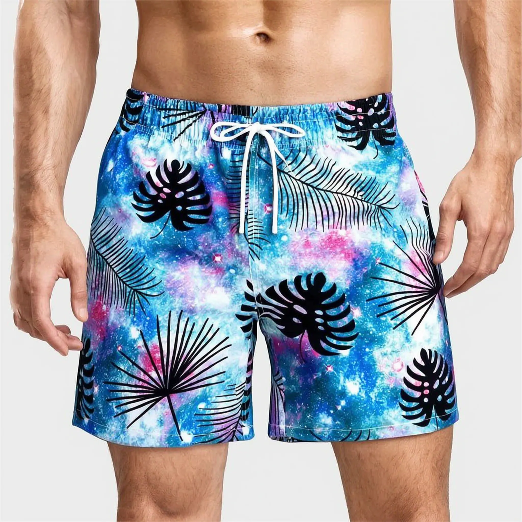 Nordspur | Aestiva Casual Palm Print Mens Shorts