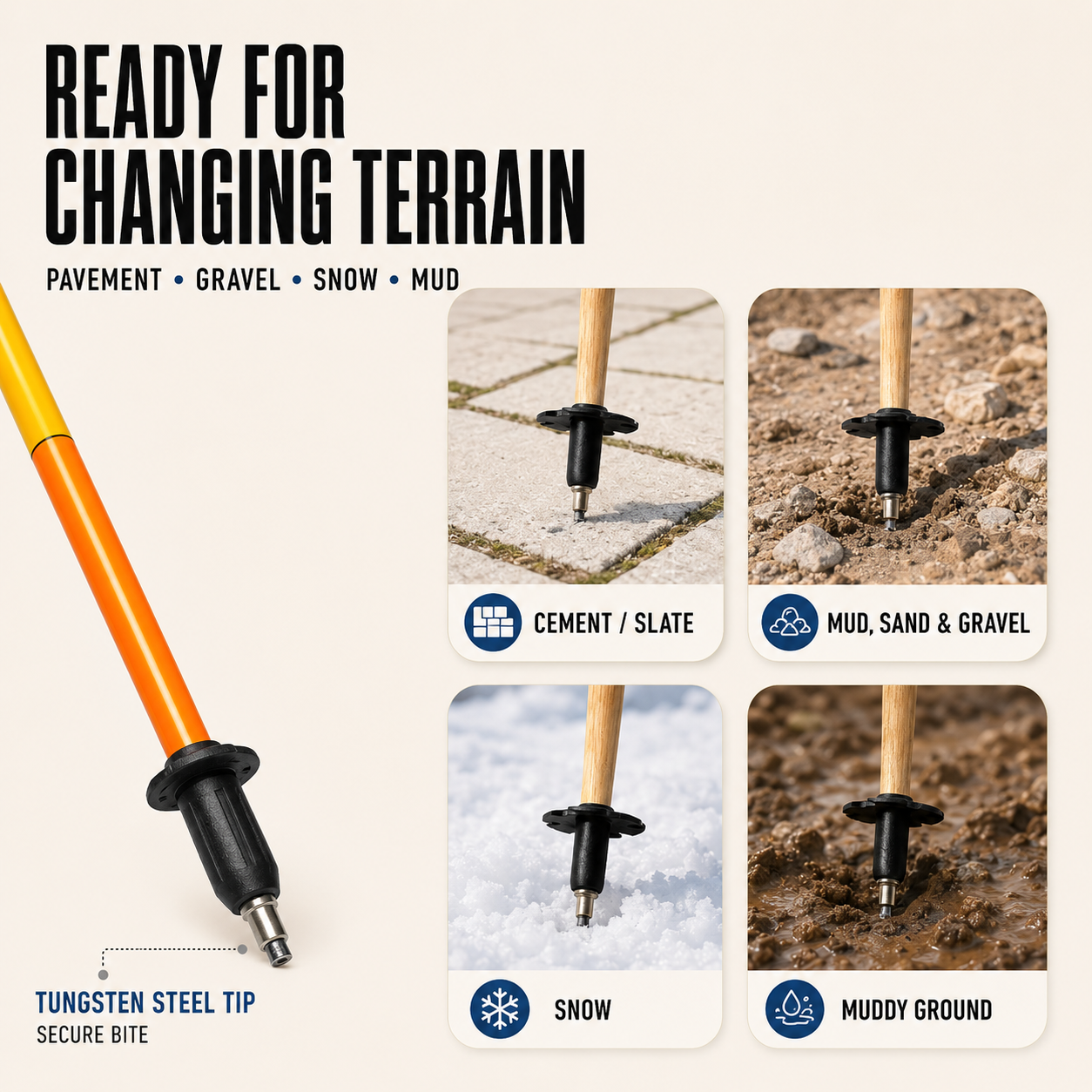 Nordspur | AllumStride Ultra Light Aluminum Trekking Pole