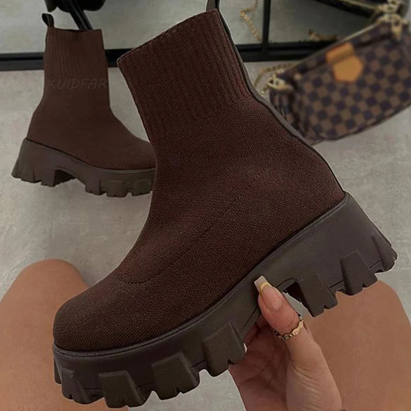 Nordspur | Altaire Chunky Platform Ankle Boots