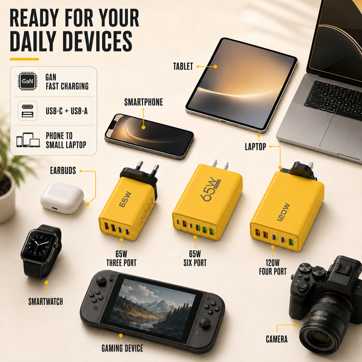 Nordspur | Amporex Compact GaN Wall Charger