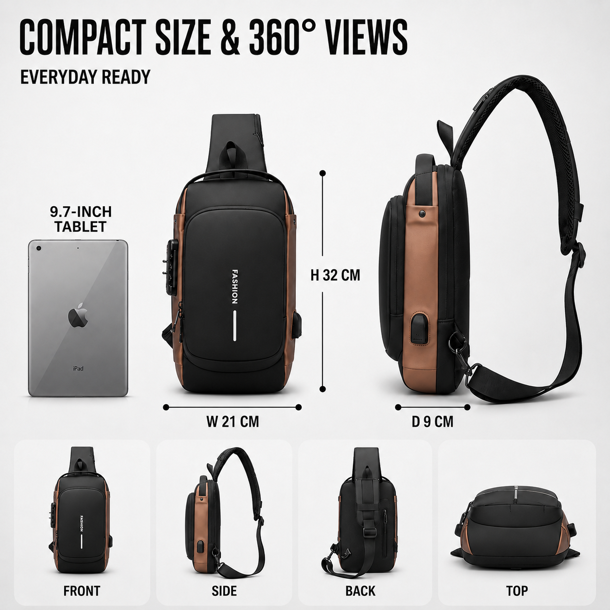 Nordspur | Anti Theft Chest Sling Bag