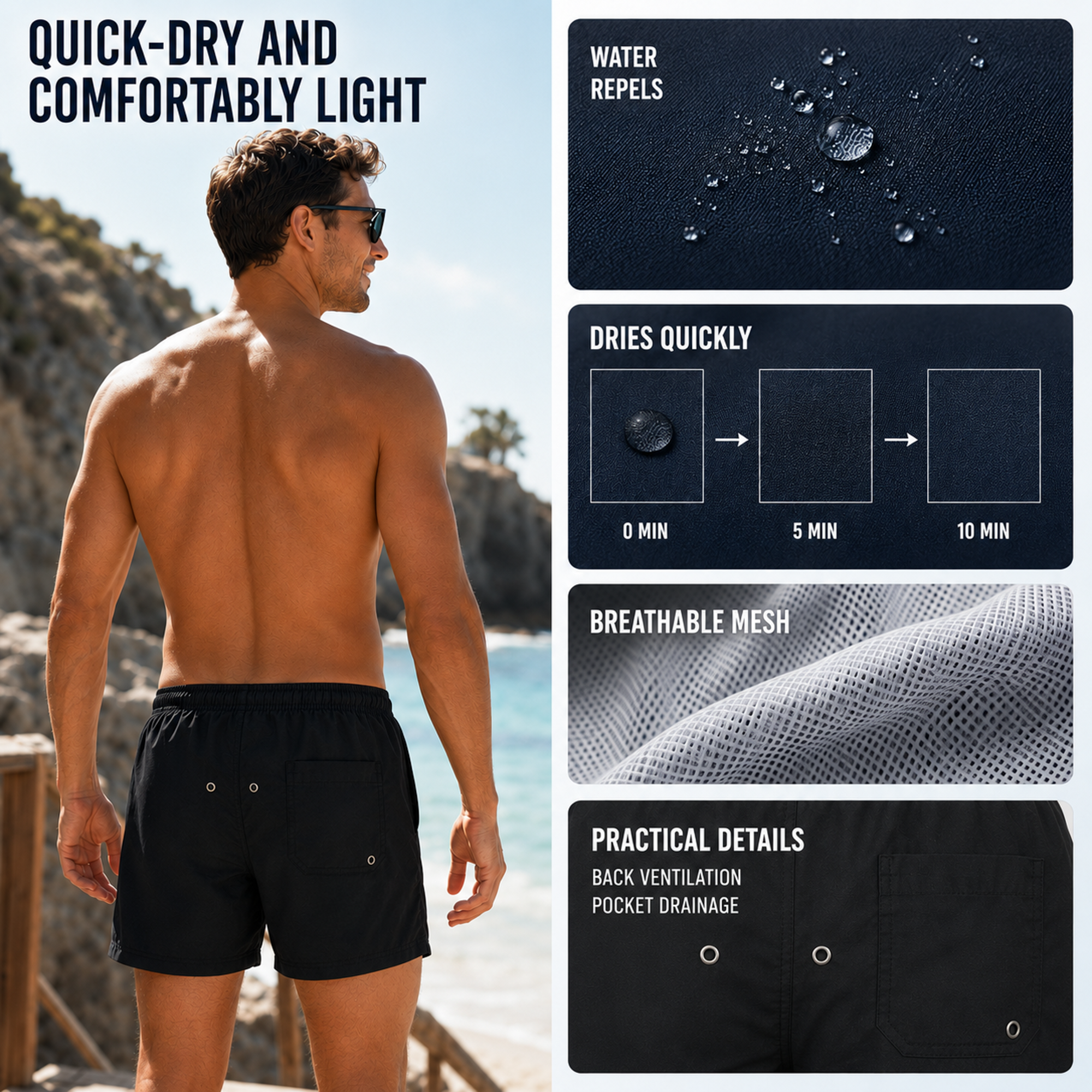 Nordspur | Aqualuxe Quick Drying Swim Shorts